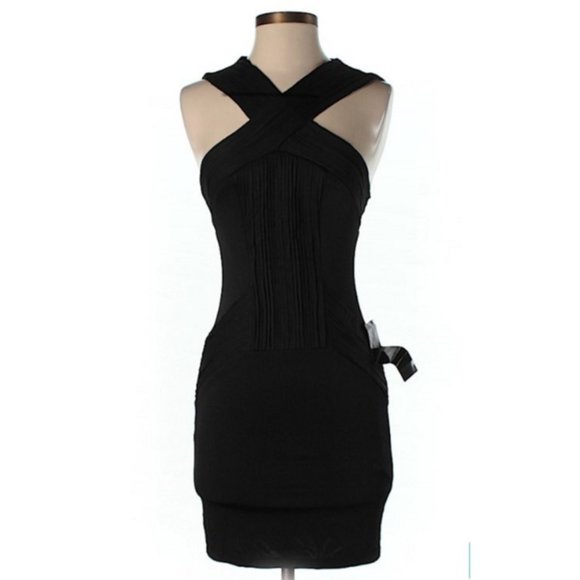 bebe Dresses & Skirts - Bebe Short Halter Cocktail Dress